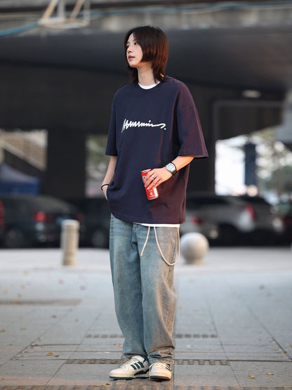 Summer round neck short sleeve t-shirt No.563