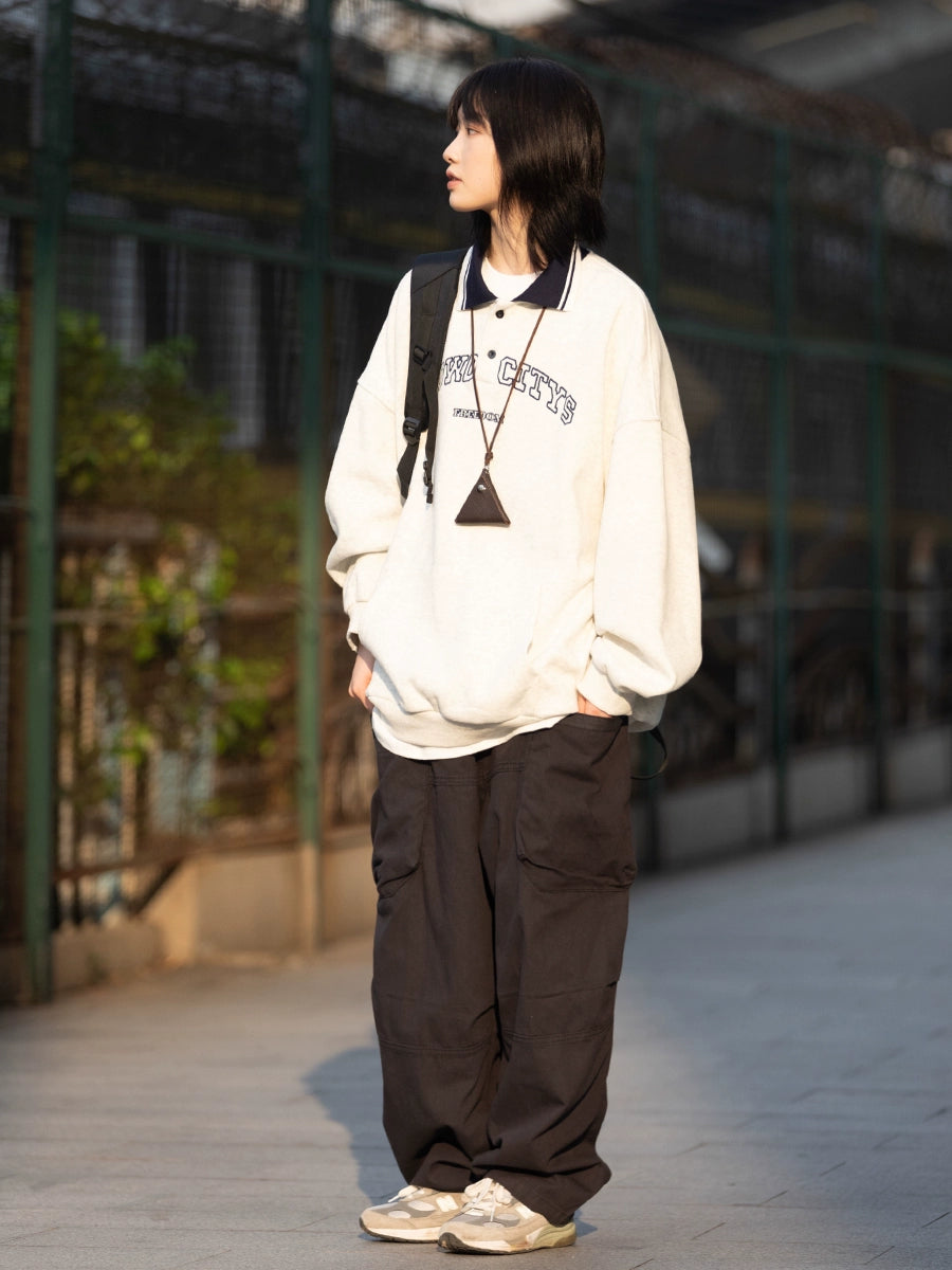 sweatshirt, male polo long sleeve No.98