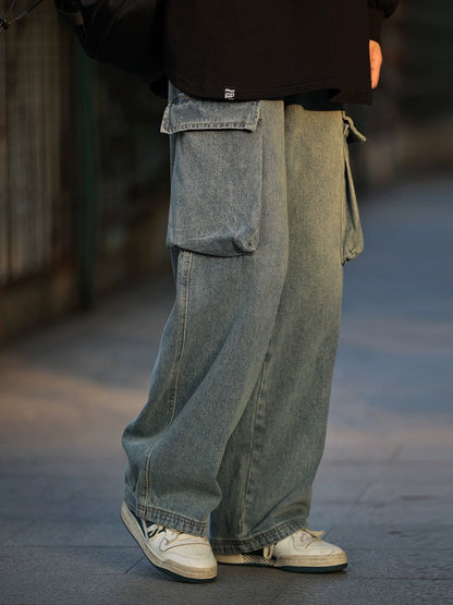 Washed jeans, cargo pants No.1141