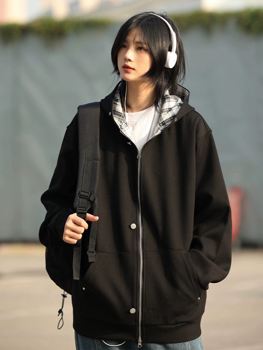 Hooded cardigan sweatshirt No.1146